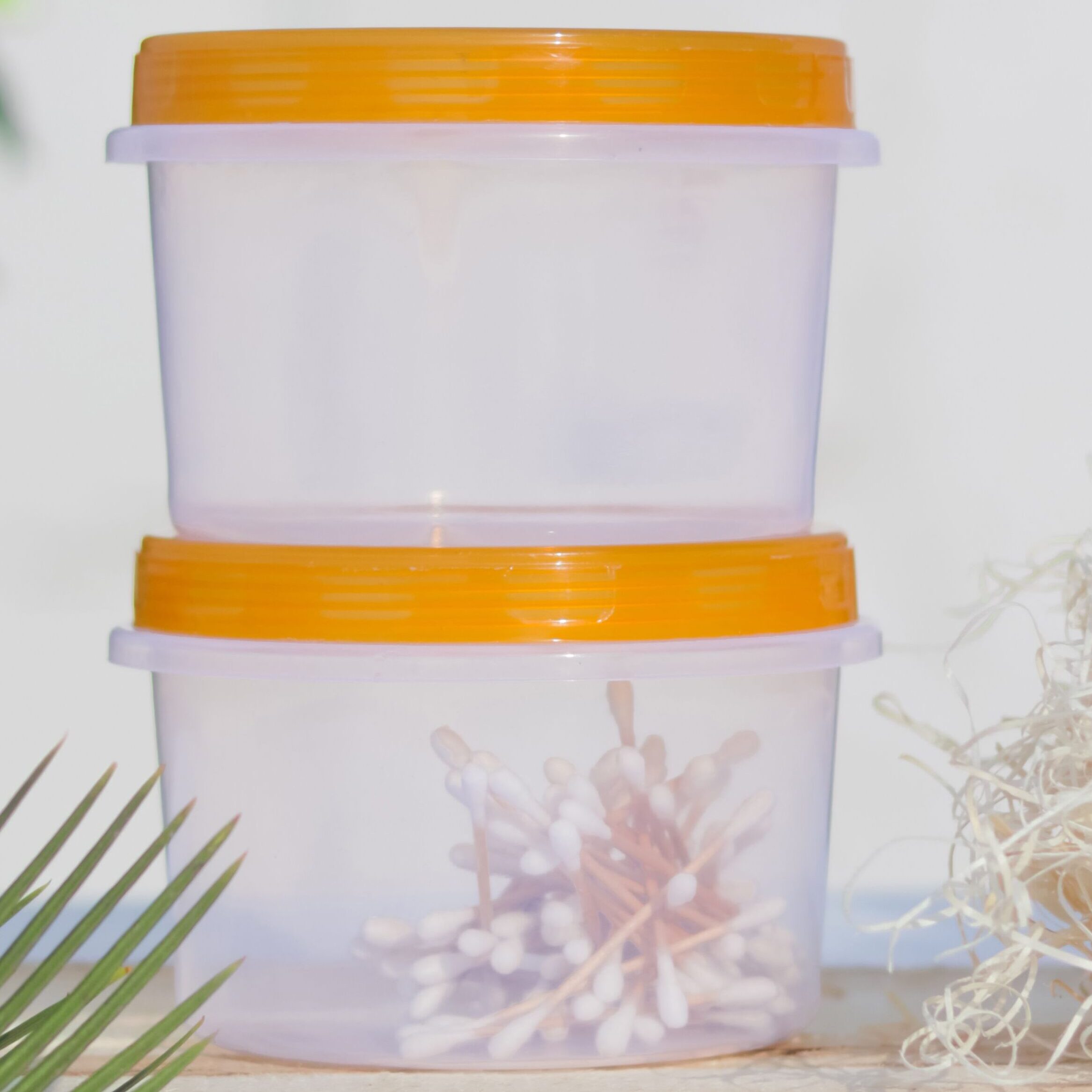 Transparent storage container used for under kitchen sink organization